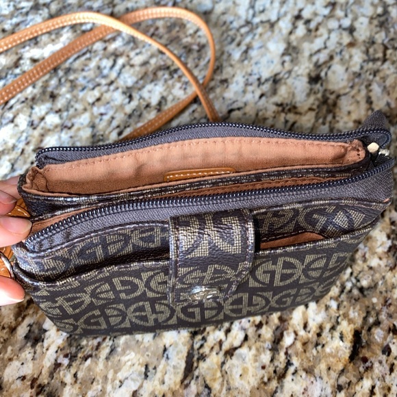 Gianni Bernini leather brown and tan mini satchel - Picture 3 of 3